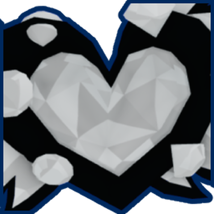 Shiny Neon Crystal Heart