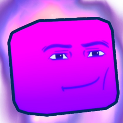 Shiny Man Face Cube