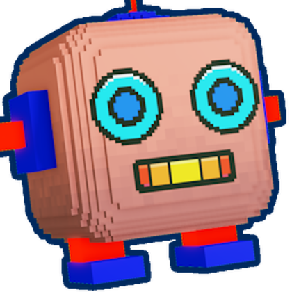 Shiny Giant Pixel Robot